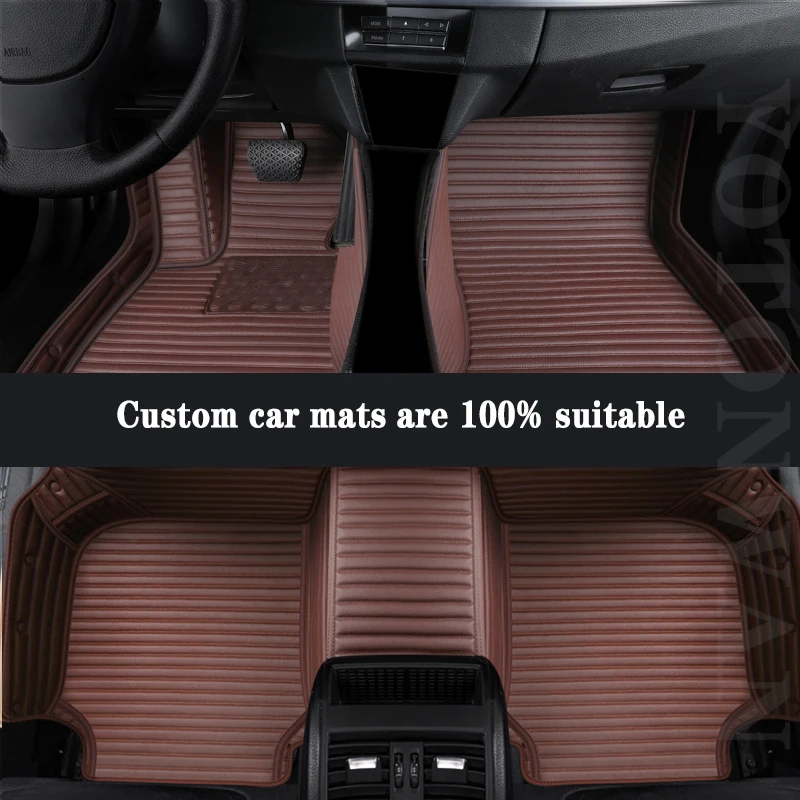 

YOTONWAN Luxury 7D Custom Leather Style Car Floor Mat 100％ For Acura all models MDX ZDX RDX RL TL ILX CDX TLX-L Auto Accessories