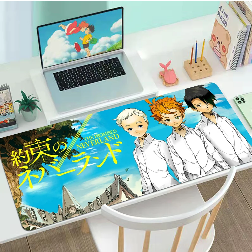 

The promised Neverland Mouse Pad Large Gaming Accessories Mouse Mat Keyboard Mat Desk Pad Computer Mousepad PC Gamer Mausepad