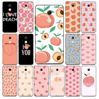 fhnblj cute peach phone case for redmi note 8 7 9 4 6 pro max t x 5a 3 10 lite pro
