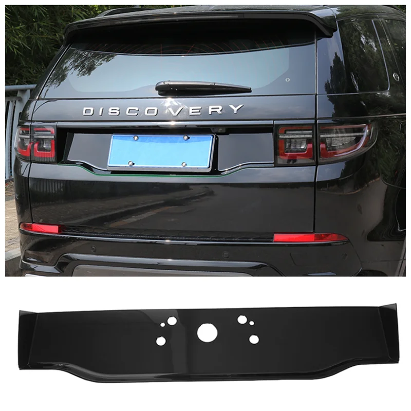 

Fits For Land Rover Discovery Sport 2020 2021 2022 High Quality ABS Black Boot Rear Splitters Door License Plate Bottom Frame