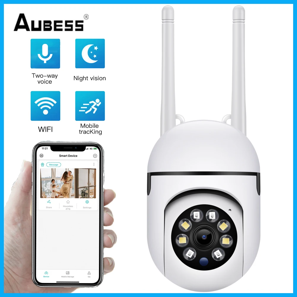 

1080P 2.4G+5G Dual Frequency Wireless WiFi IP Camera Night Vision Surveillance Security Cam Outdoor CCTV Motion Detect Monitor
