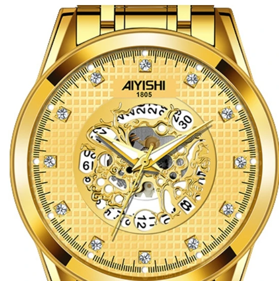 Водонепроницаемые модные полностью автоматические немеханические мужские