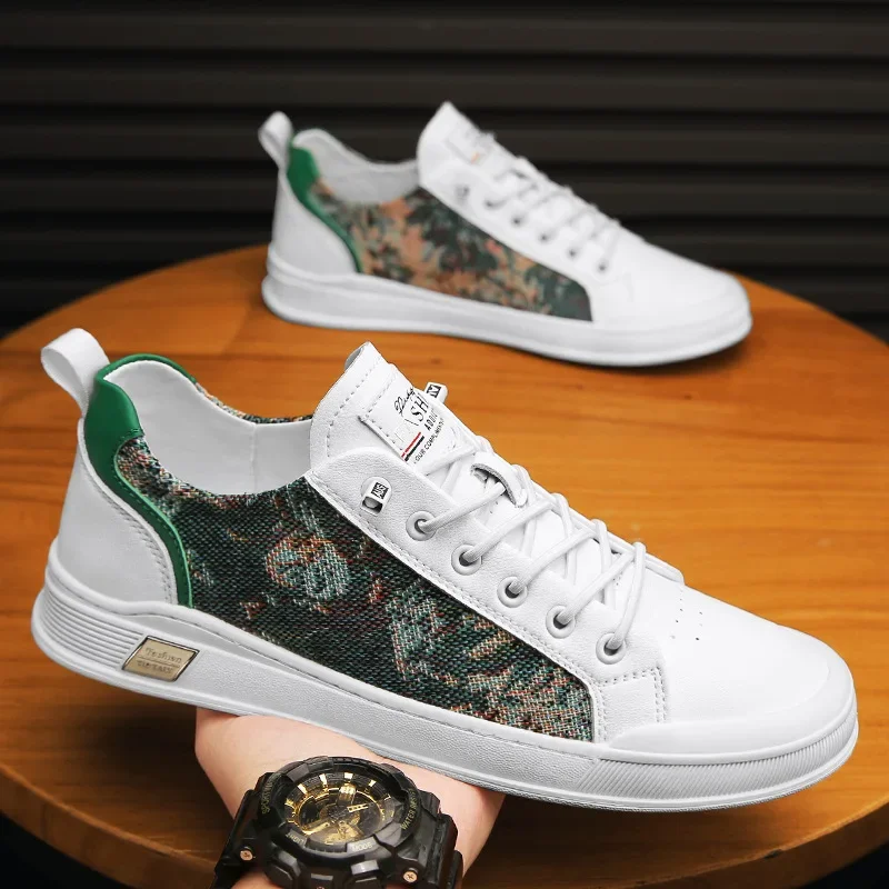 

Туфли мужские из дышащей ткани, повседневная обувь для скейтборда, универсальный индивидуальный комплект, низкая подошва, летняя модная обувь