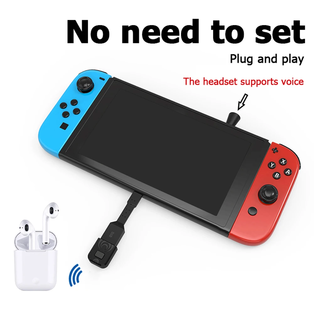

USB Bluetooth-compatible Audio Transmitter Receiver Adapter for Nintendo Switch PS5 PS4 PC Audio USB Dongle Wireless Adapter
