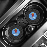 car coaster water cup slot non slip mat silica gel pad cup holder mat for saab 03 10 scania bj scs 9 5x 95 93 900 4289 x monster