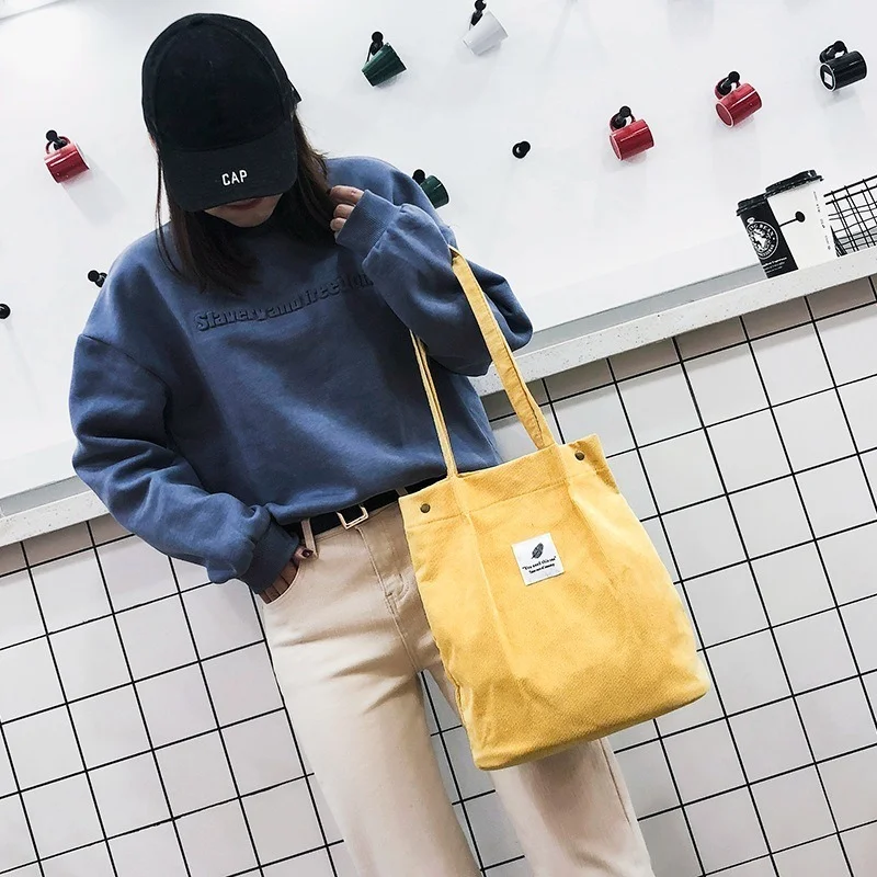 

Female bag 2023 summer literature and art small fresh corduroy canvas bag simple trendy female single shoulder bag сумка женская