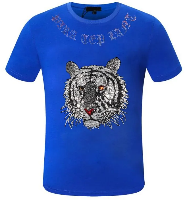 

Модные мужские футболки BORUNKE Футболка со стразами с коротким рукавом, уличная одежда, пуловер, футболки