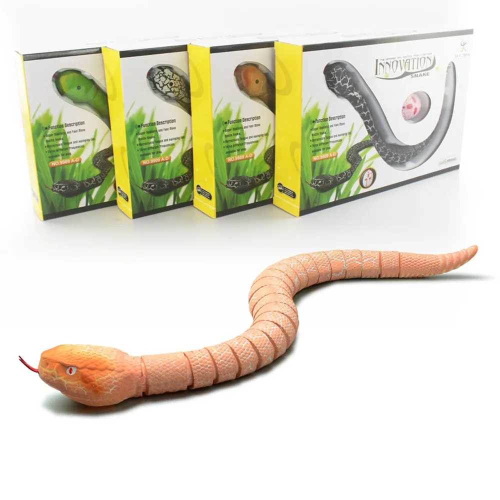 

Remote Control Snake Rattlesnake Animal Trick Terrifying Mischief Toy Black