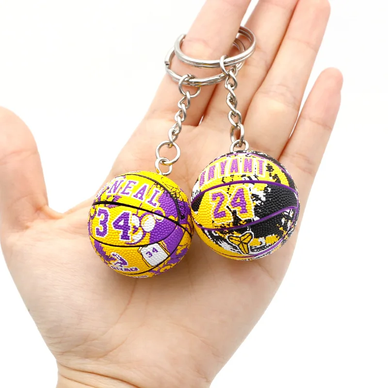 

Basketball Souvenir Keychain Football Key Dunk Fan Collection Pendant Gift Keychain Sports Gift