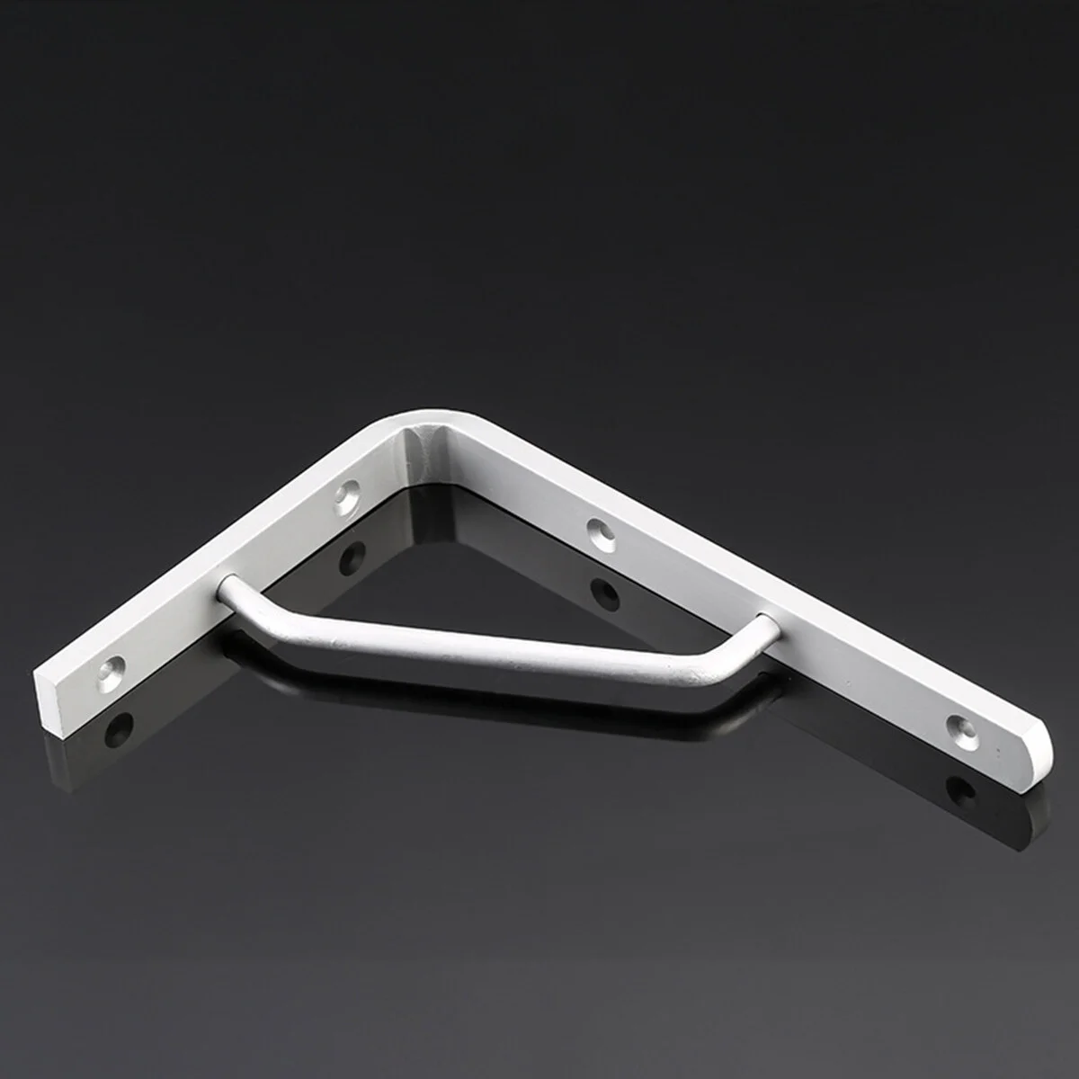 

2 Aluminium Alloy Shelf Bracket Support Corner Joint Right Angle Bracket Wall Floating Shelves Tripod Triangle Brackets (