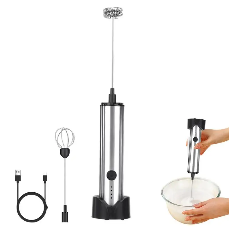 

Electric Milk Foamer Blender Wireles Coffee Whisk Mixer Handheld Egg Beater Cappuccino Frother Drink Mixer Portable Kitchen Tool