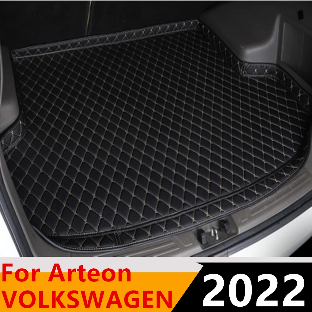 

Автомобильный коврик для багажника Sinjayer, всесезонный багажник, багажник, автозапчасти, ковер с высокой боковой подкладкой для Volkswagen VW Arteon ...