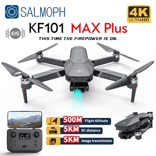 Квадрокоптер KF101 MAX Plus Профессиональный с 4K камерой, 5 км, Wi-Fi, высотой 500 м 1