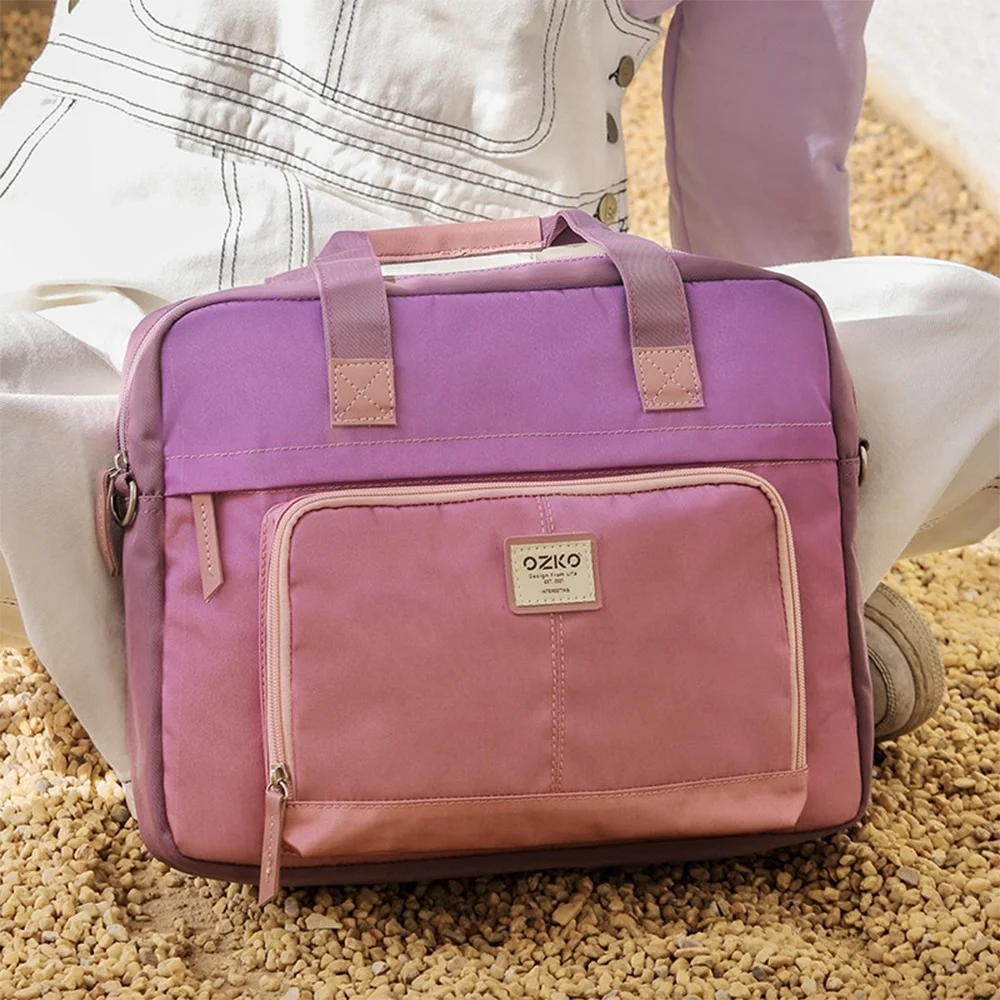

Gradient color Laptop Bag Sleeve Case Notebook For 13 14 15.6 Inch Macbook Air Pro Hp Huawei Asus Dell Women Shoulder Handbag