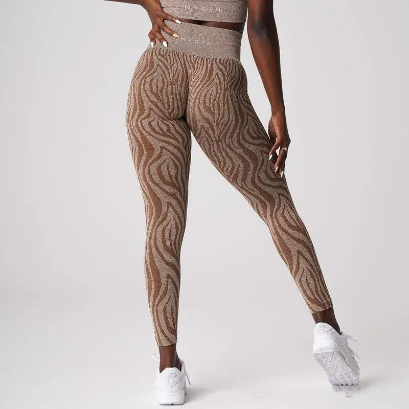 Speriqi Yoga Leggings for Women Breathable Zebra Print Slimming Fitness Fashion Comfortable stretch Push Up Pants Fashion Gym