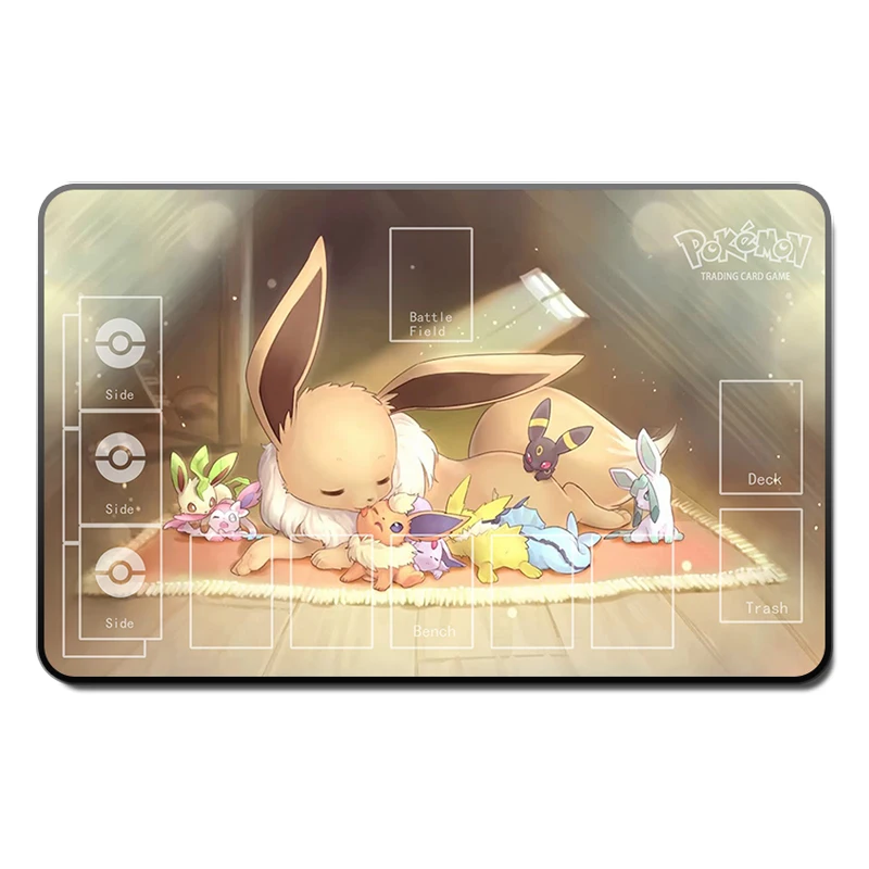 Takara Tomy аксессуары для PTCG игровой коврик с покемоном настольная игра Eevee Семейные