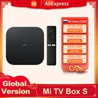 Оригинальная ТВ-приставка Xiaomi Mi S, 4K, Android 8,1, HDR, 2 ГБ, 8 ГБ, Wi-Fi, BT4.2, Google Cast, Netflix, Smart TV приставка, медиаплеер
