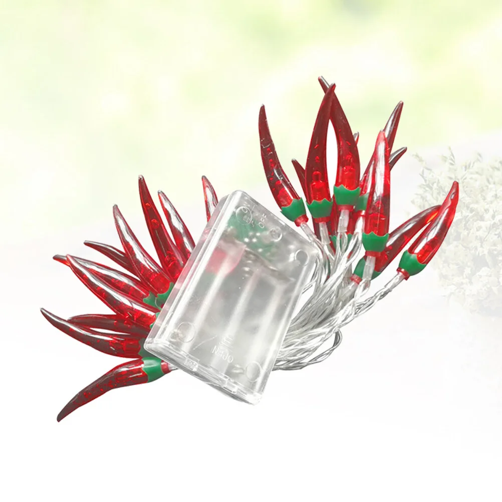 

5M Chili Pepper String Light Chili String Lights Operated Remote Contol Fairy Lights for Christmas Thanksgiving Patio Fence