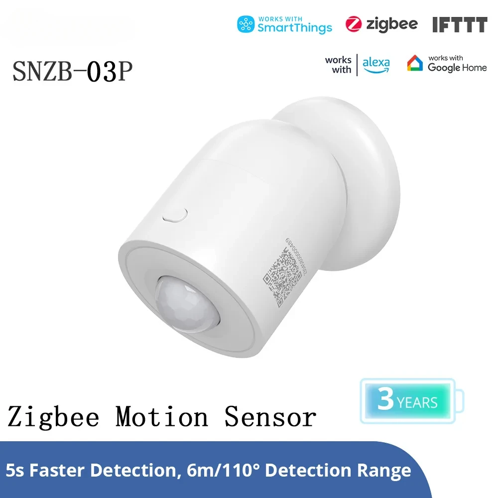 Умный датчик движения SNZB-03P Zigbee детектор умная сцена для домашней безопасности с