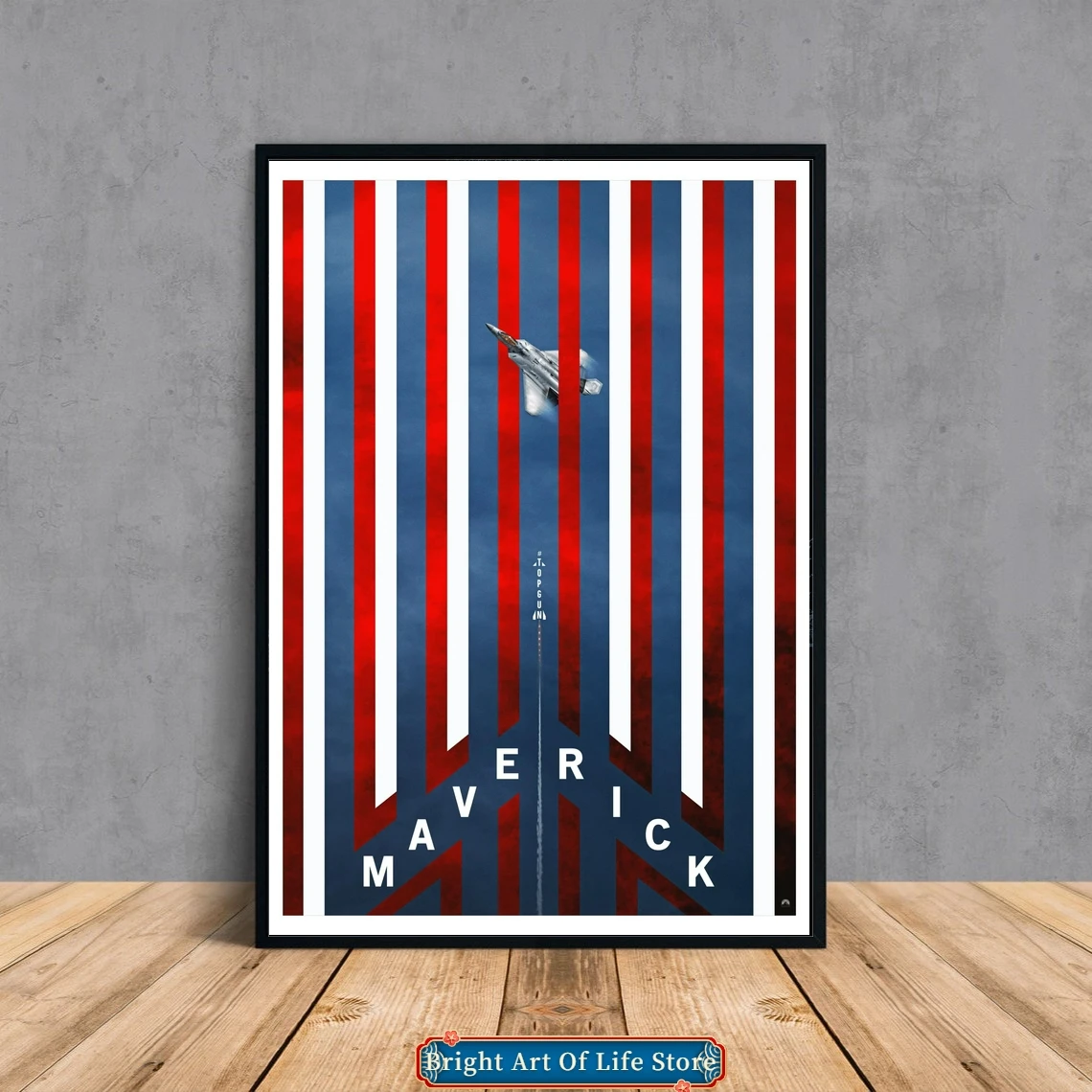 Top Gun Maverick (2022) Классический кинопостер Обложка со звездой фото холст печать