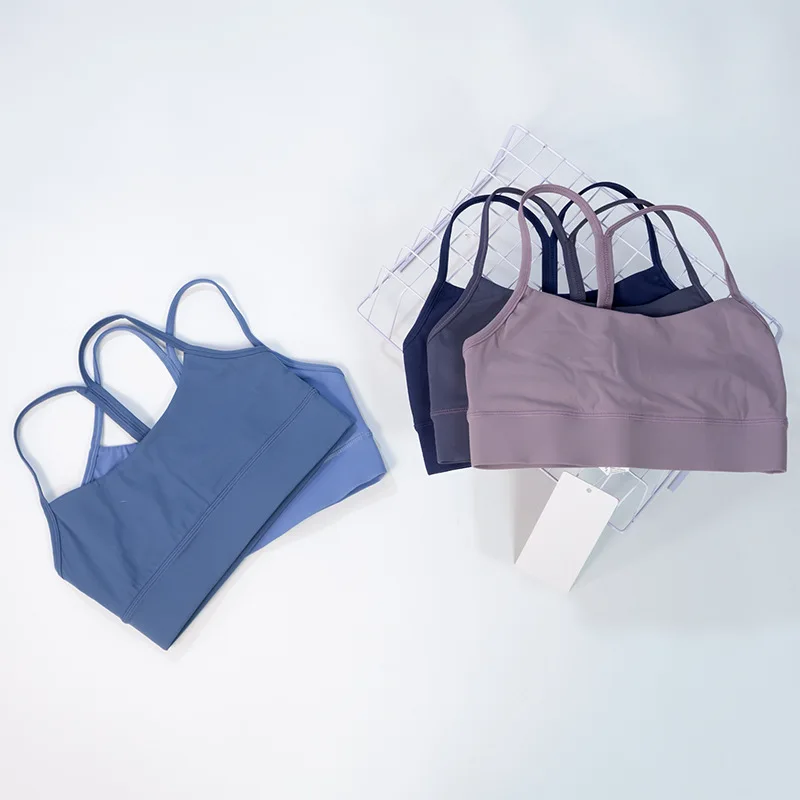 Luluwomen Sports Bras Breathable Sports Underwear Jogging Padded Gym Women Sports Bra Suspenders Vest Female Running Lingerie