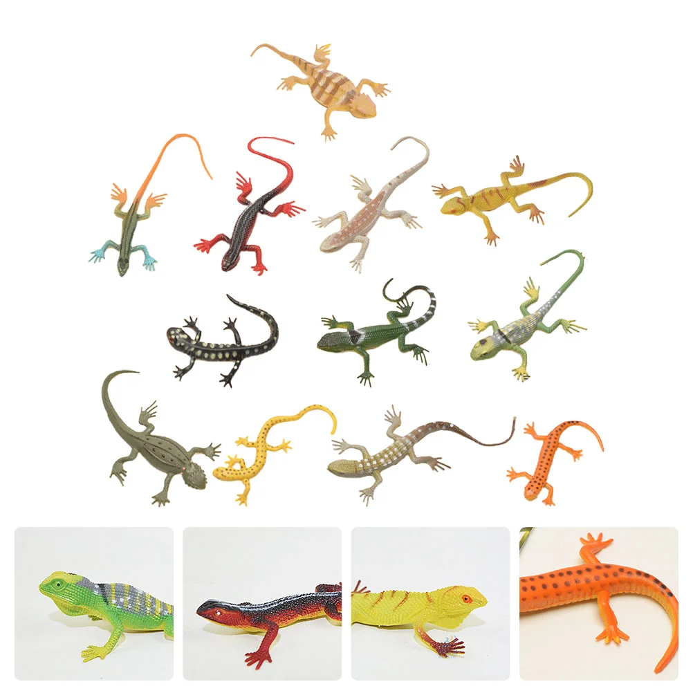 

Artificial Lizard Gecko Toys Simulation Reptiles Plastic Home Decor Halloween Trick Props Party Favors