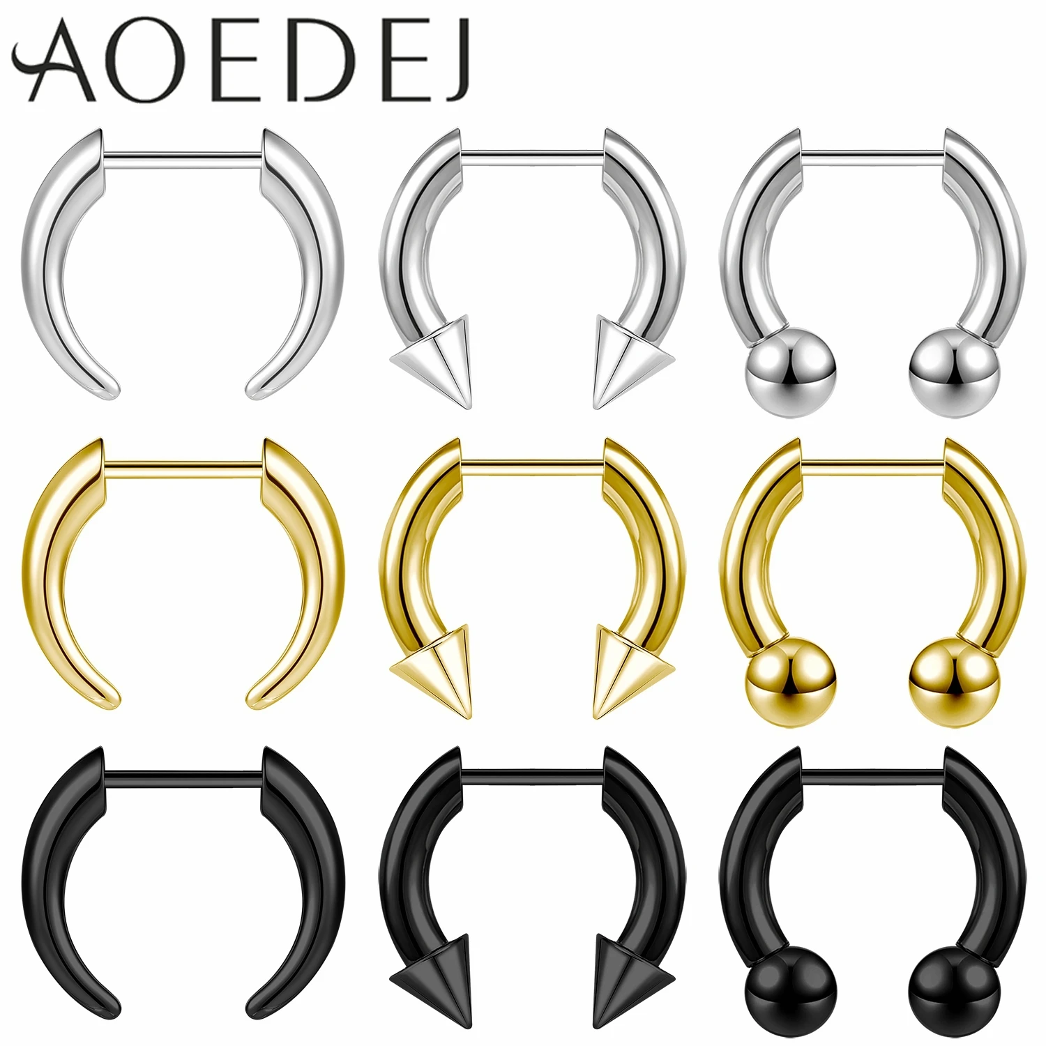 AOEDEJ Stainless Steel Septum Ring