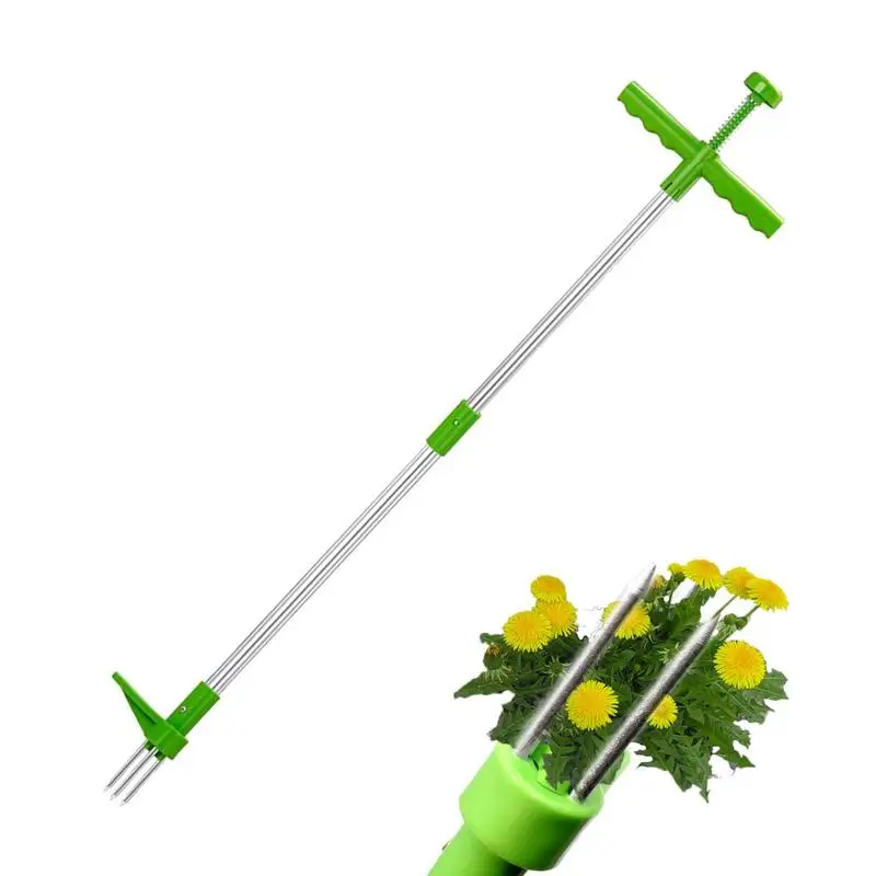 

Садовый инструмент для прополки, съемник для садовых сорняков, с ножной педалью, регулируемый, для удаления корней, лужайки