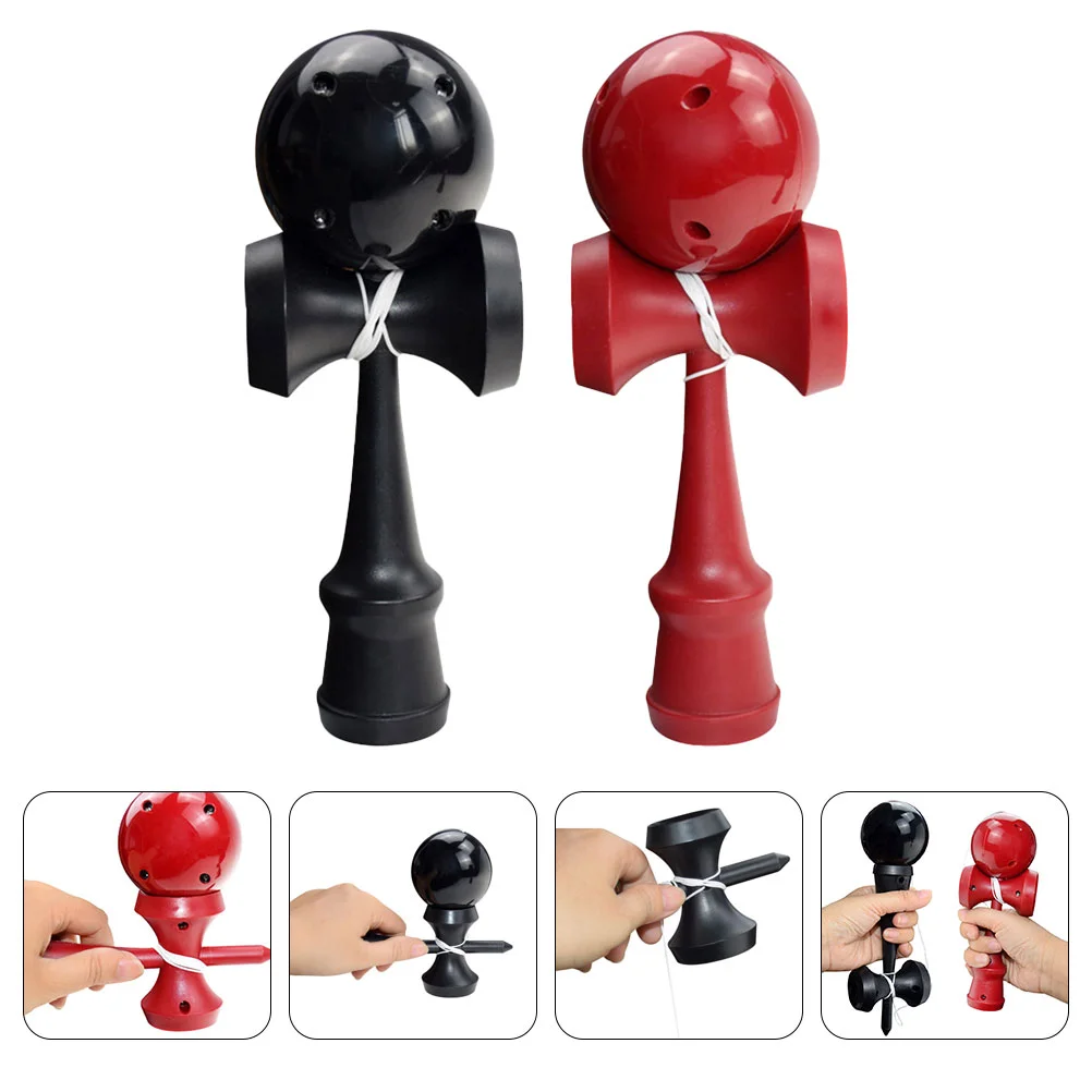 

Интересные детские игрушки 2 шт., деревянные игрушки Kendama, интерактивные детские аксессуары Kendama