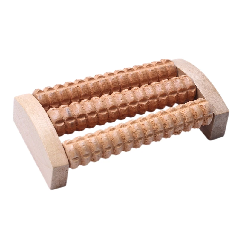 

New Wooden Foot Roller Wood Care Massage Reflexology Relax Relief Massage Spa Gift Foot Massage