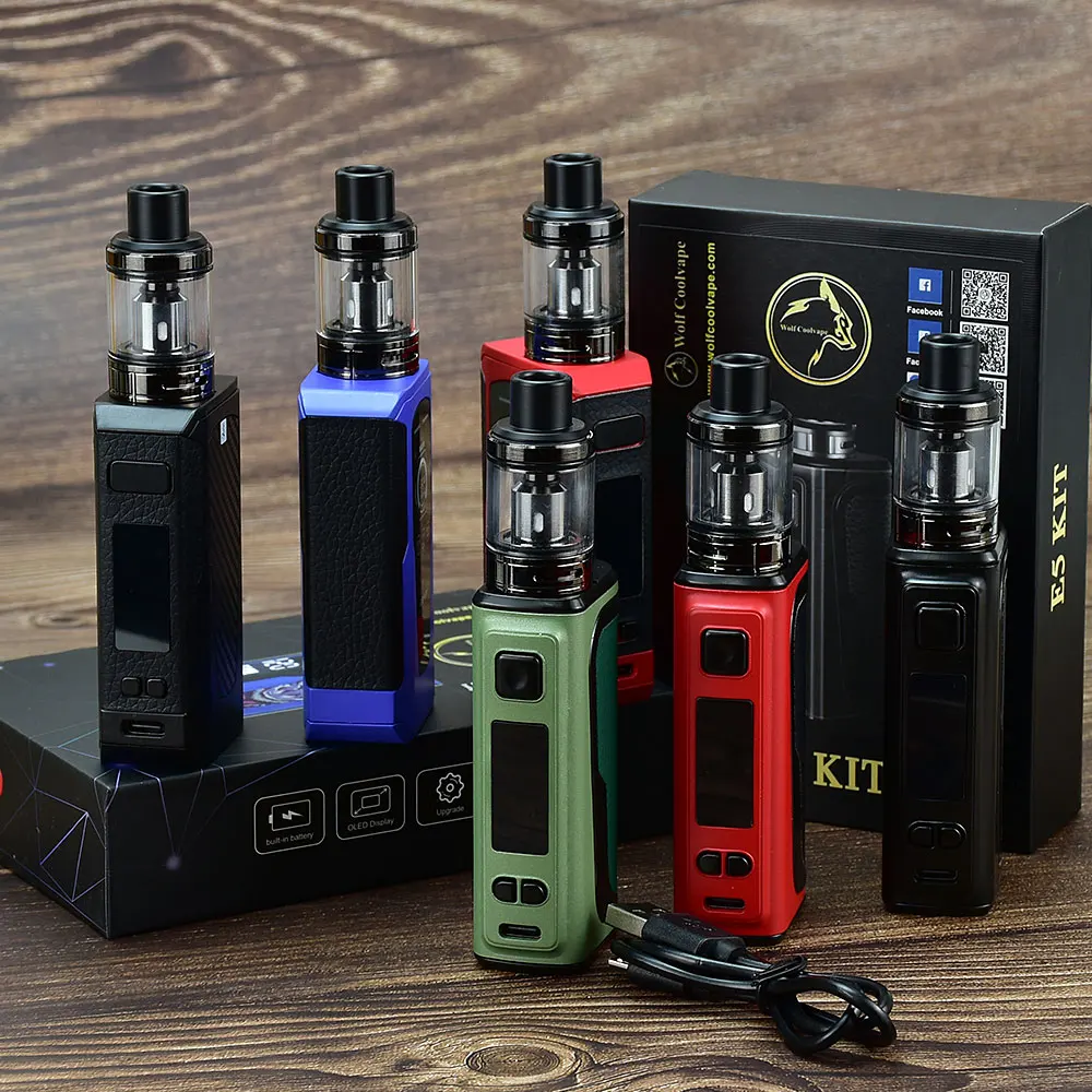 

Vape 120W Box Mod E Cigarette Kit 2200mah Battery Pen 2.5ml Atomizer OLED Screen Electronic Cigarette Vaporizer Vapor Pen Kit