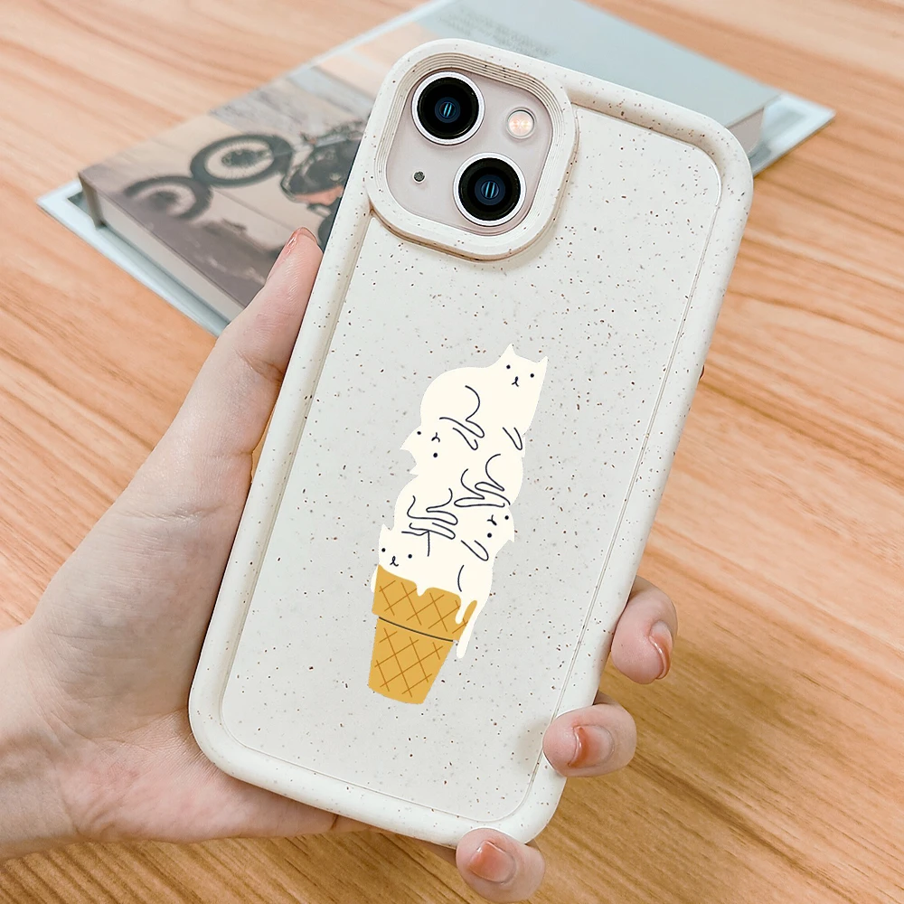 

Cartoon Ice Cream Phone Case For iPhone 14 Plus 12 ProMax Cases For iPhone 12Pro 11 Pro 7 8Plus XR XS Max TPU Degradation Cover