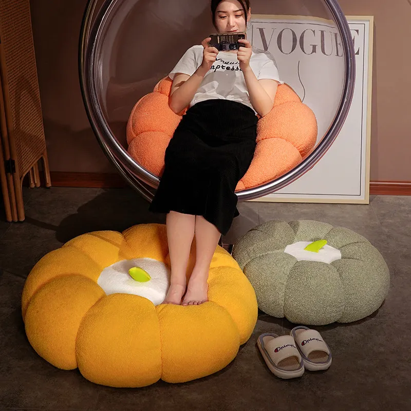 

Горячая Распродажа, пушистая подушка для дивана с тыквой футон, украшение для дома и офиса на Хэллоуин, мягкая плюшевая игрушка, детские рож...