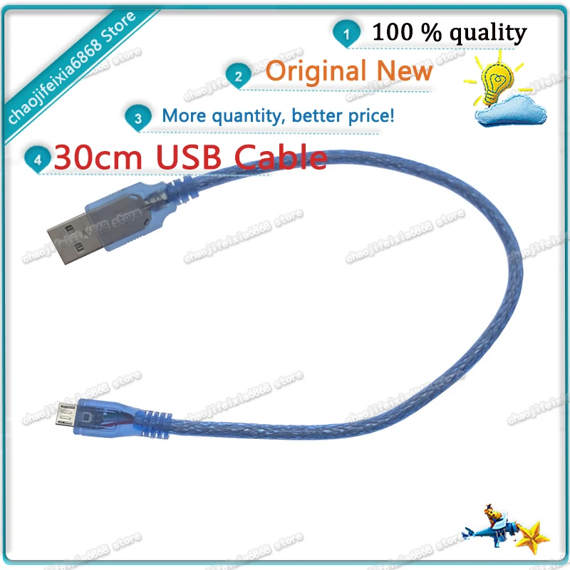 1 шт./лот! USB-кабель для Arduino 30 см 0 3 фута Leonardo R3 Pro micro |