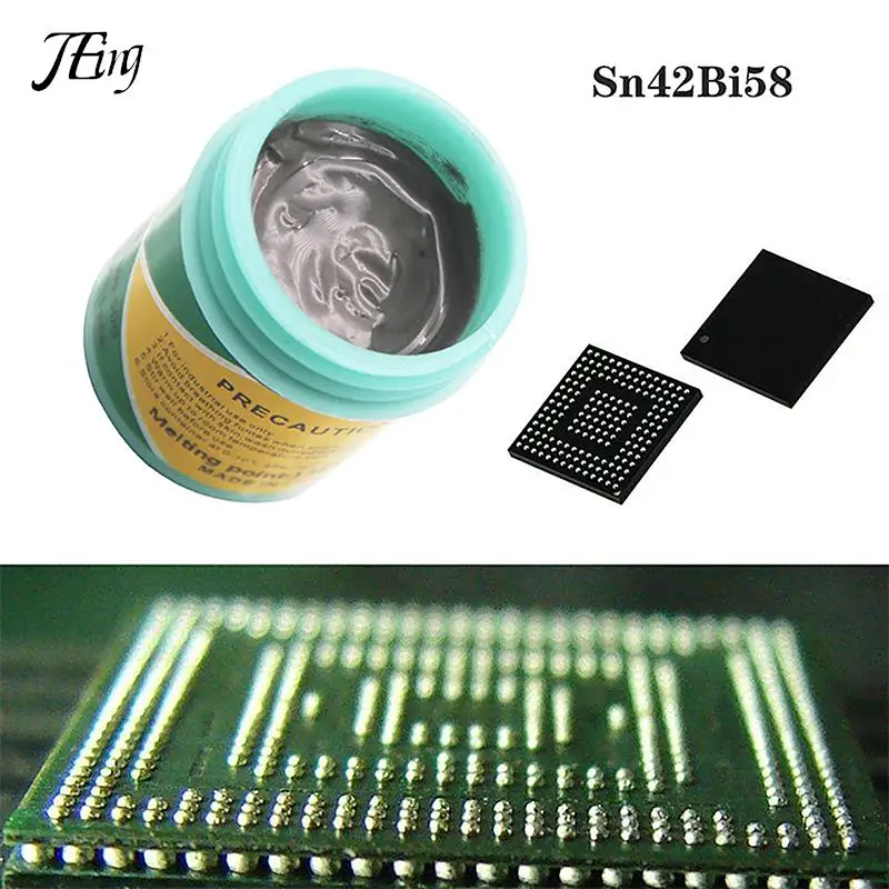 

1Pc 50g Solder Tin Paste 138/ 183℃ Melting Point Welding Flux Soldering Cream Rework Tools Mobile Phone Repair Solder Paste