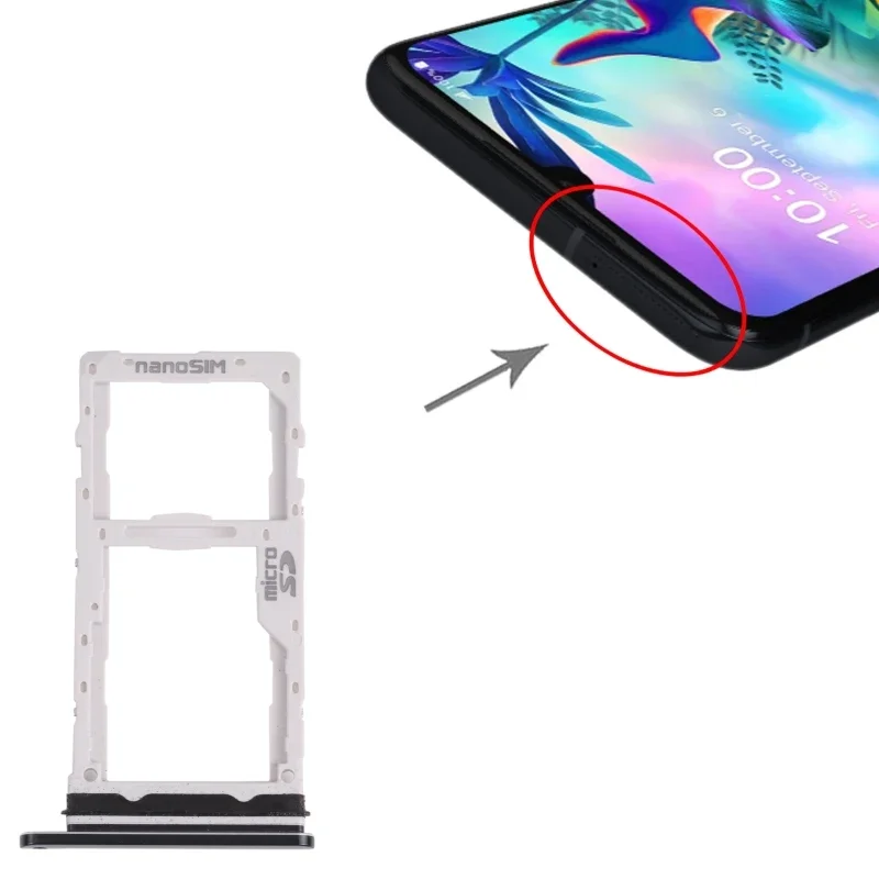 Лоток для карты Nano SIM LG G8X ThinQ/V50s ThinQ 5G lm-v510n lmg850emw lm-g850