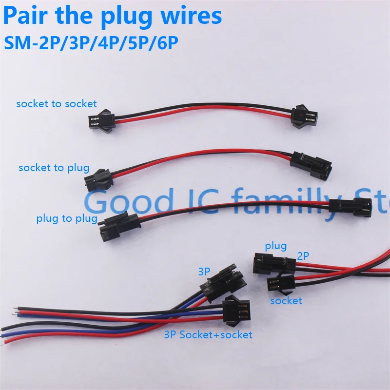 

Док-кабель SM 2.54 мм 2P 3P 4P 5P 6P 20/30 см