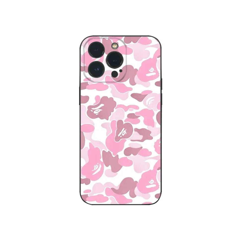 Чехол для телефона ABC CAMO B-bape-E IPhone 16 15 14 13 12 Mini 11 Pro XS Max X XR SE5 6 7 8 Plus мягкий силиконовый