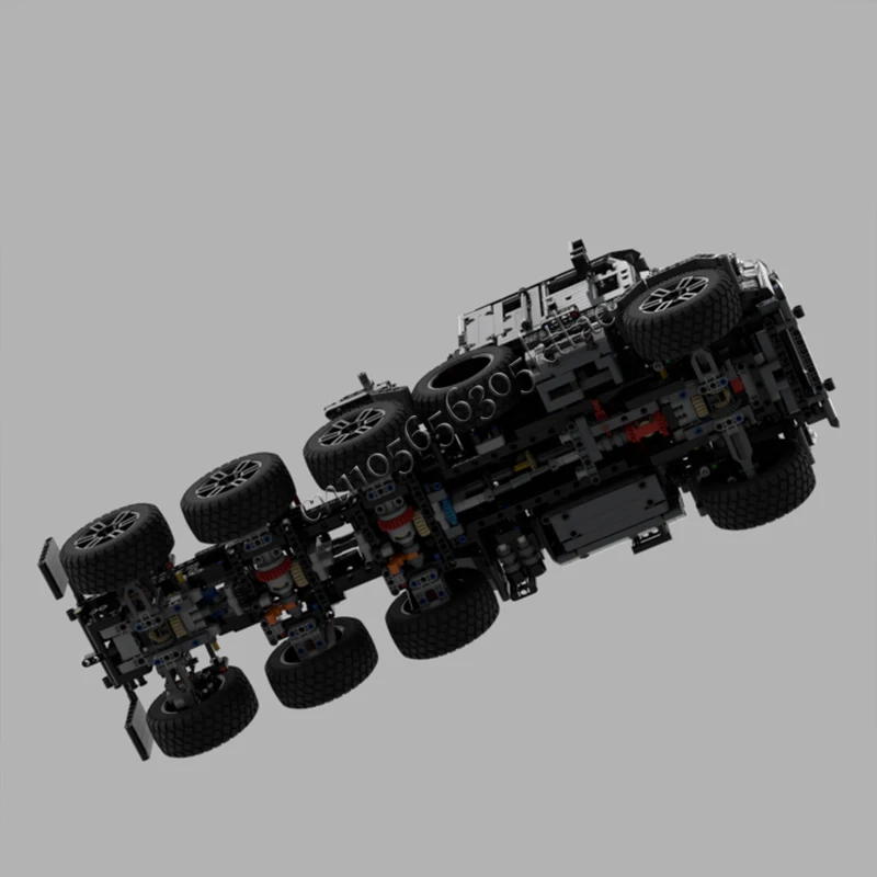 Фото 2929 деталей M1070, тяжелый грузовой буксировочный грузовик, модель MOC, строительные блоки, кирпичи, креативная сборка, игрушки, детские праздничные подарки-сюрпризы №4