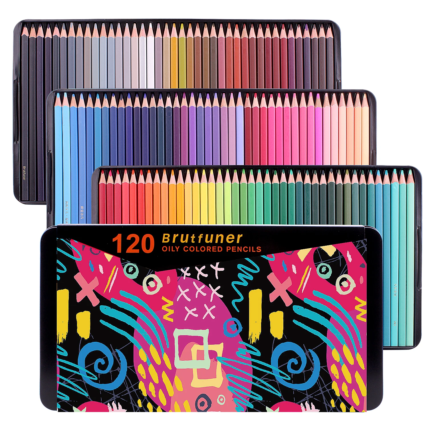 

Square Barrel Colored Pencils12/72/120/180/520 for Adult Artists for Coloring Books Drawing Sketching Artist Students