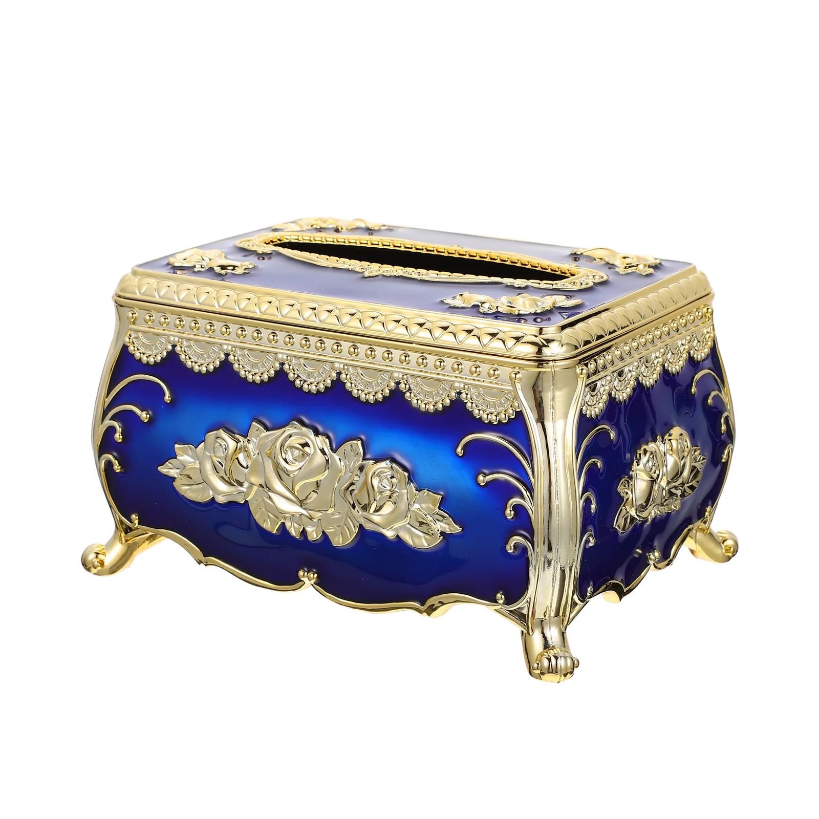 

Tissue Box Dispenser Cover Paper Facial Holder Napkin Towel Retro Container Bathroom Decorative Case Vintage Household Organizer