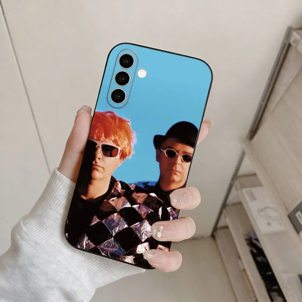 Фото Чехол для телефона Band P-Pet Shop Boys для Samsung Galaxy A73, A72, A71, A70, A53, A52, A51 и других моделей, мягкий черный чехол. №2