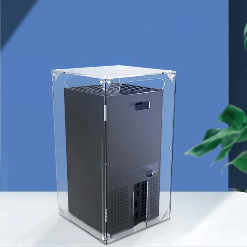 

Game Console Dust Cover Anti-scratch Acrylic Box Removable Waterproof Dust Case Compatible with Xbox Series X