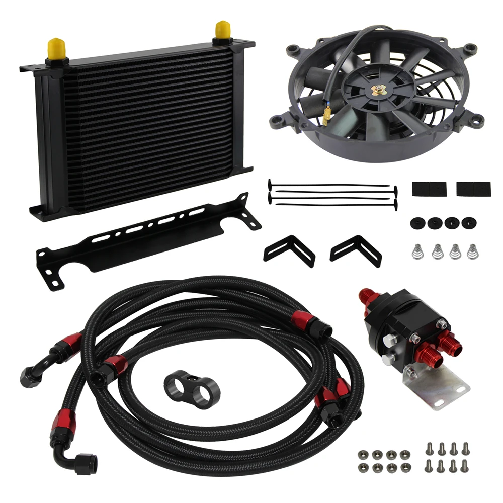 

25 рядный масляный радиатор двигателя AN8/фотофильтр шланг для переноса BK 7 дюймов