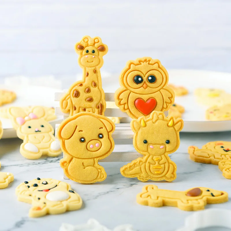 

Cute forest animal cookie die cartoon solid Cookie Mold baking tool