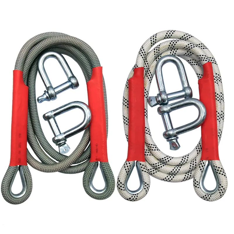 With U-hook and handbag Trailer Rope Trailer With Road Rescue Traction Rope Cross Country Nylon Rope 20t For Car Truck Rescue