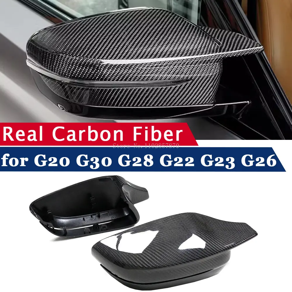 

LHD Carbon Fiber Rearview Mirror Cover for BMW G20 G30 G28 G22 G23 G26 G42 G38 G32 G11 G12 G14 G15 G16 M3 Style Side Mirror Cap