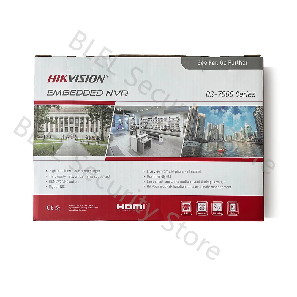 Фото Сетевой видеорегистратор Hikvision DS-7604NI-Q1/4P 4-канальный 1U 4 PoE, DS-7608NI-Q1/8P 8-канальный 4K PoE, H.265+, Plug and Play, для систем видеонаблюдения №3