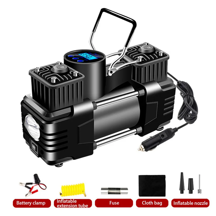 Tire Inflation On Board Portable Dual Cylinder High-pressure Inflation Pump
