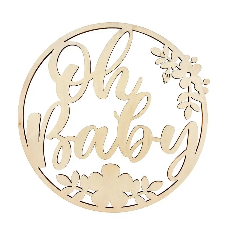 

Деревянный знак круглой формы для детей, деревянный знак для вечерние, декор для вечеринки, декор для детского душа